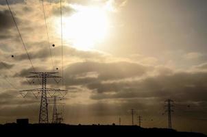 elektriciteit macht pyloon foto