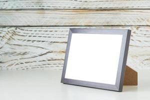 frame op houten tafel foto
