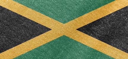 Jamaica kleding stof vlag katoen materiaal breed vlaggen behang gekleurde kleding stof Jamaica vlag achtergrond foto