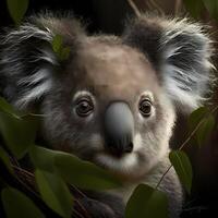 koala illustratie ai gegenereerd foto