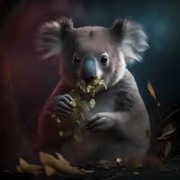 koala illustratie ai gegenereerd foto