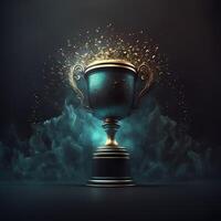 trofee illustratie ai gegenereerd foto