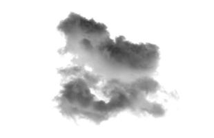 wit wolk geïsoleerd Aan wit achtergrond, rook getextureerd, borstel effect foto
