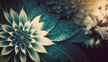 een abstract natuur achtergrond met macro bloem texturen ai generatief foto