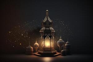 feestelijk foto Ramadan kareem achtergrond. illustratie ai generatief