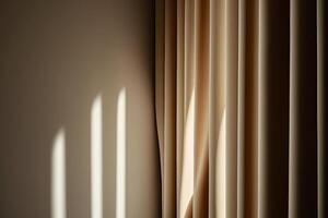 minimalistische abstract teder licht beige achtergrond. illustratie ai generatief foto