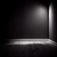 donker modern studio kamer voor een foto schieten, Product of onderhoud reclame - ai gegenereerd beeld