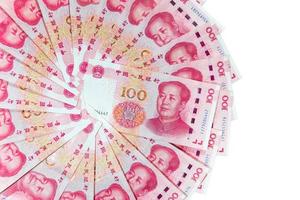 yuan of rmb, Chinese valuta met rood envelop foto