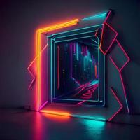 neon abstract achtergrond ontwerp foto