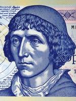 nicolaus copernicus een portret van geld foto