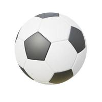 traditioneel voetbal bal. 3d veroorzaken. foto