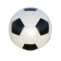 professioneel voetbal bal. 3d veroorzaken. foto