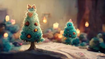 magie Kerstmis bomen. ai veroorzaken. foto