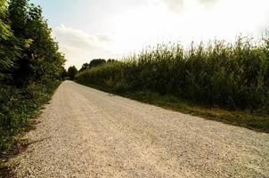 weg door de toneel- landschap foto