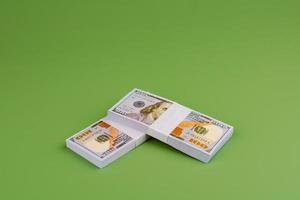 dollar geld bank dollar financiën en bank spaargeld salaris inkomen van werk foto