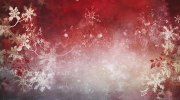 Kerstmis en nieuw jaar thema achtergrond. licht blauw wazig abstract achtergrond met sneeuwvlok. gemaakt met generatief ai. foto
