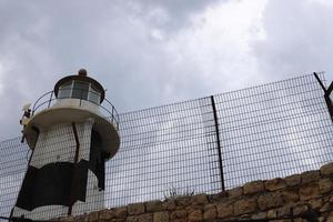 een vuurtoren is een navigatie mijlpaal dat is gebruikt naar identificeren kusten en bevind zich schepen. foto