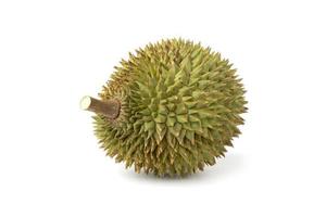 vers groen durian isoleren Aan wit achtergrond foto