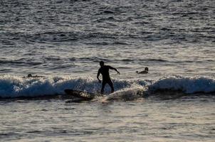 golven in de oceaan foto