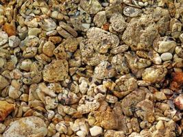 close-up van steen of rotswand voor achtergrond of textuur