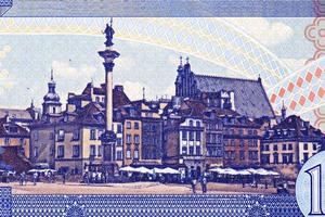 Warschau oud stad- van geld foto