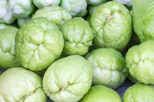 chayote of bittere pompoen foto