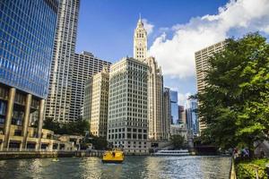 Chicago, Illinois 2016- Chicago riviercruise foto