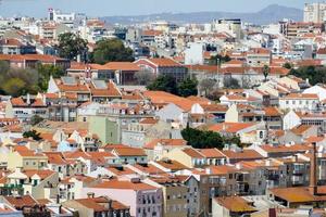 luchtfoto van Lissabon, portugal foto