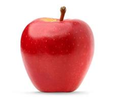 vers rood appel isoleren Aan wit achtergrond. fruit gezond concept foto