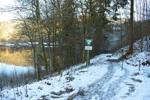 caldera meer gemundener Maar in winter foto