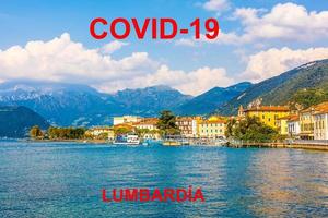 coronavirus in bergamo, Italië. Italië coronavirus covid-19 wereld het uitbreken concept. Lombardia foto