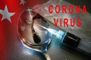 roman coronavirus ziekte 2019-ncov geschreven. veel pillen en stethoscoop. foto