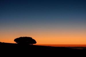 kleurrijk lucht Bij zonsondergang foto