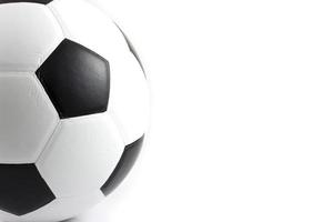 voetbal geïsoleerd op een witte achtergrond foto