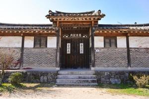 andong, zuiden Korea - nov 11, 2017-de hahoe volk dorp Koreaans traditioneel dorp in andong stad. UNESCO wereld erfgoed foto