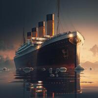 titanic realistisch 4k hd beeld generatief ai foto