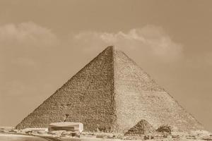 piramide van cheops in Gizeh, Egypte foto