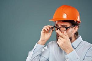 emotioneel arbeiders oranje verf veiligheid werk industrie foto