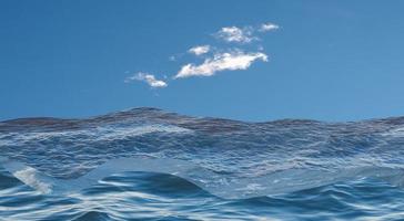 blauw zee golven collage illustratie foto