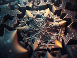 fractal mandala heilig geometrie achtergrond gemaakt met generatief ai technologie foto