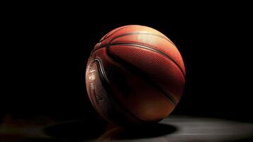 de perfect basketbal voor uw spel, de wilson sporting goederen luchtloos. generatief ai, foto