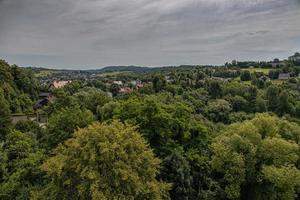 zomer visie van de klein stad- van dobczyce in Polen foto