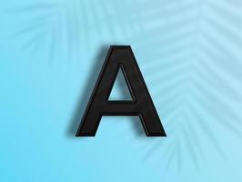3d renderen van alfabetten foto