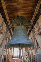 oud historisch beroemd zygmunt kerk klok in Krakau, Polen foto