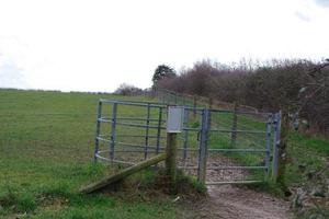 laag hoek visie van lokaal openbaar park en mooi bomen een Doorzichtig en verkoudheid dag van 22 maart 2023 Bij luton stad- van Engeland uk. foto