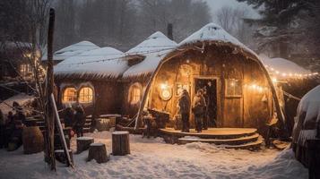 hebben jezelf een vrolijk weinig Kerstmis december 25e foto