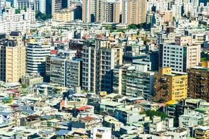 stadsgezicht van de stad van taipei in taiwan foto