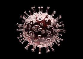 corona virus covid-19 pandemisch 3d renderen foto