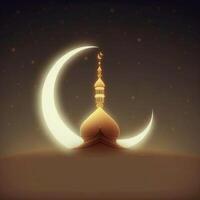 gelukkig Ramadan mubarak eid mubarak ai gegenereerd foto