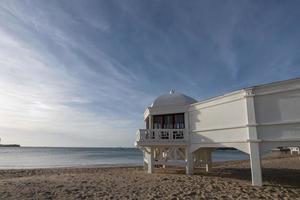 cadiz een haven stad in Andalusië in zuidwesten Spanje en verschillend stad keer bekeken foto